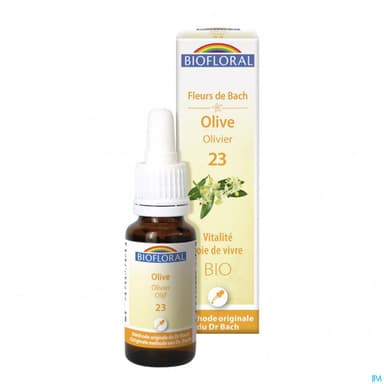 Biofloral 23 Olive. Olivier Compte Gouttes Bio Demeter 20ml