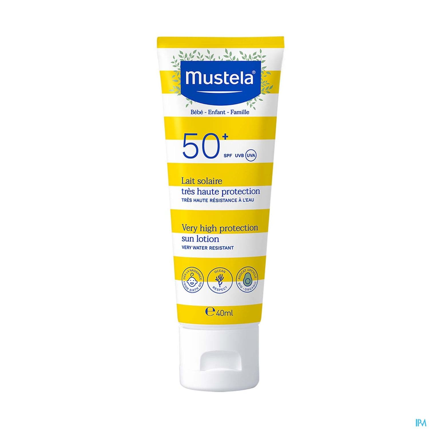MUSTELA SOLAIRE LAIT SPF50+ 40ML