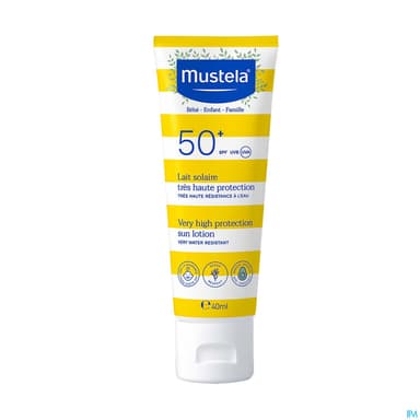 MUSTELA SOLAIRE LAIT SPF50+ 40ML