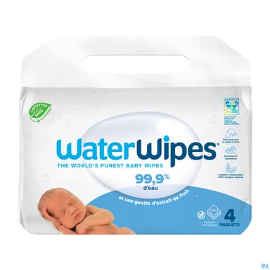Waterwipes Lingette Bebe 60 X4