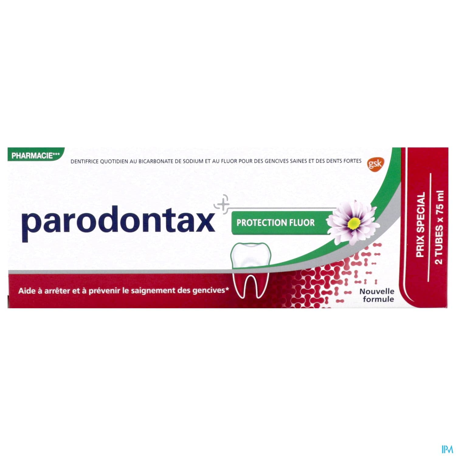Parodontax Dentifrice Gel Creme Fluore 75ml X2