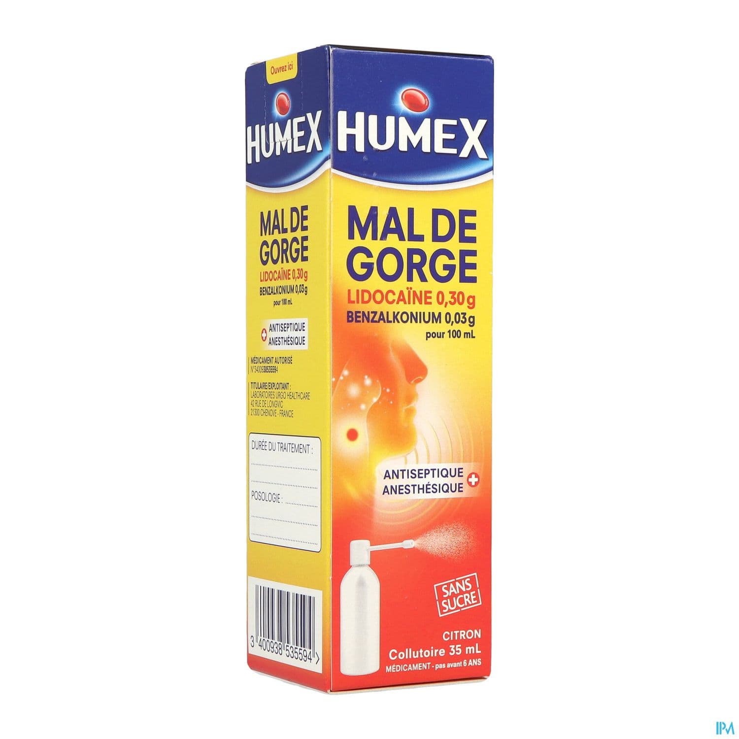 Humex Mal Gorge Collutoire 35ml