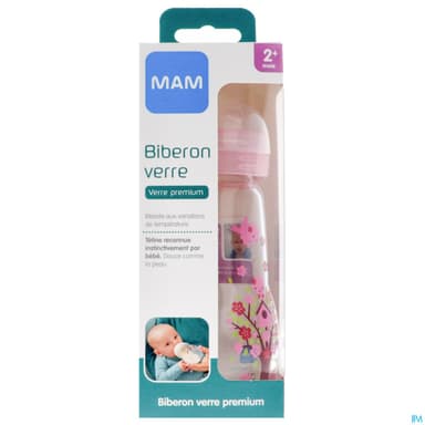 BIB MAM VER 1AGE DEB/2 ROSE 260ML