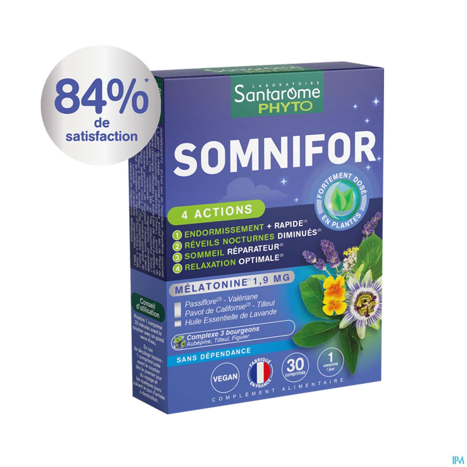 Santarome Somnifor 4 Actions Comprime 30