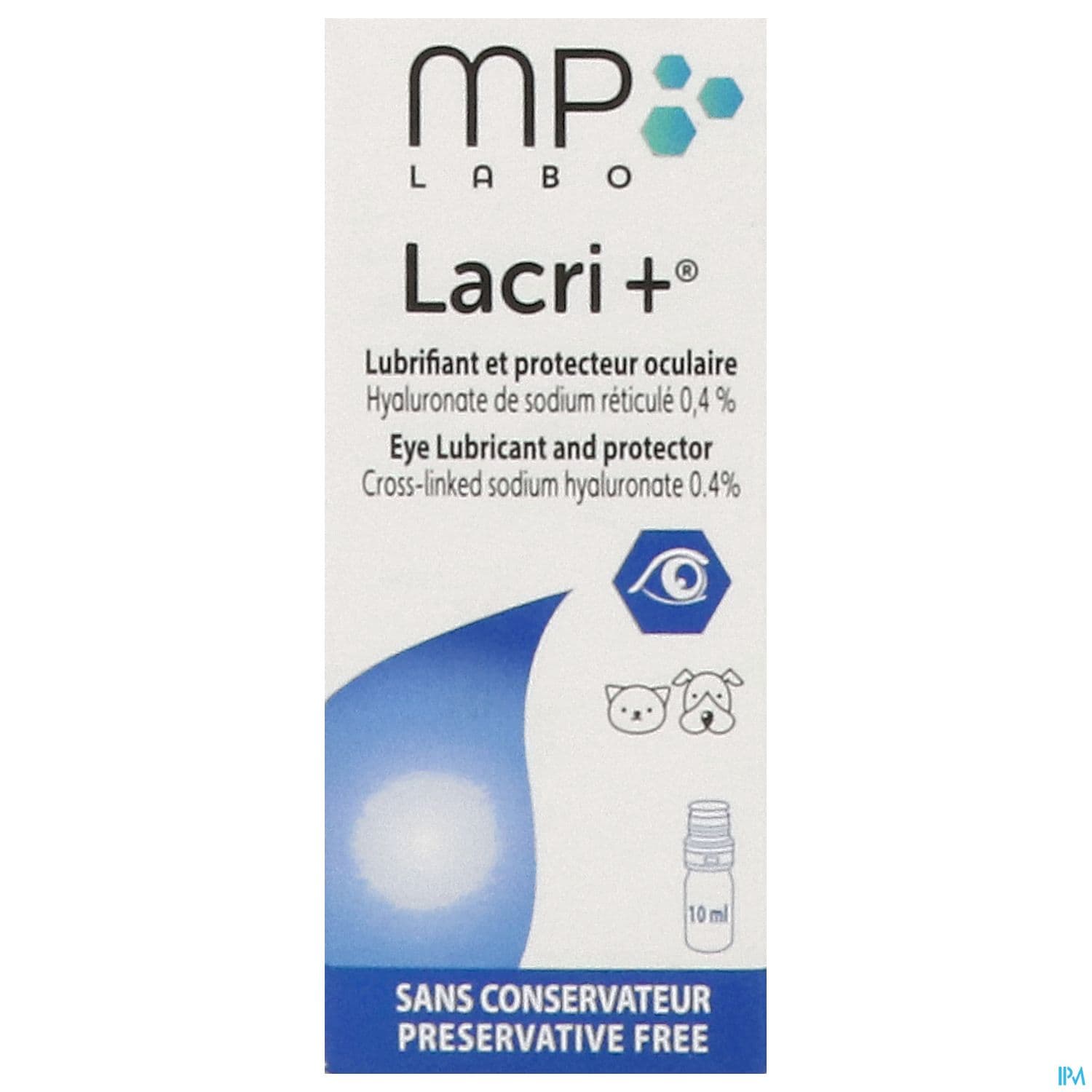 Mp Labo Lacri Plus Gel Oculaire Hydratant Protecteur Et Lubrifiant Chien Chat Flacon De 10ml
