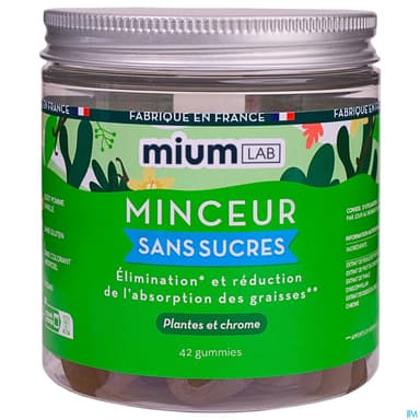 Mium Lab Minceur Sans Sucre Gummies 42