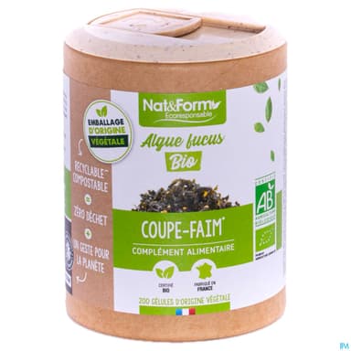 Nat Et Form Ecoresponsable Algue Fucus Bio Gelule Vegetale 200