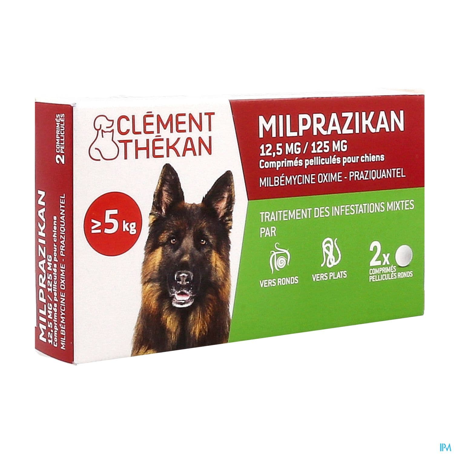 Clement Thekan Milprazikan 12mg5/125mg Chien Comprime 2