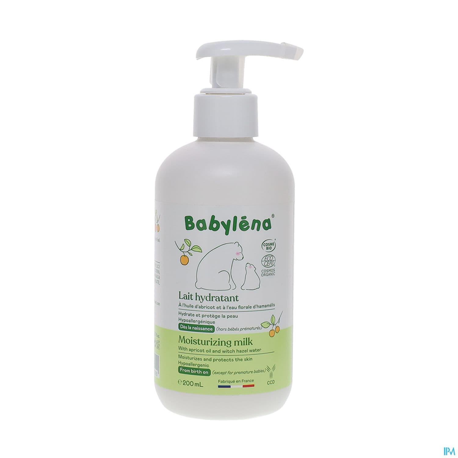 Babylena Lait Hydratant Bio 200ml