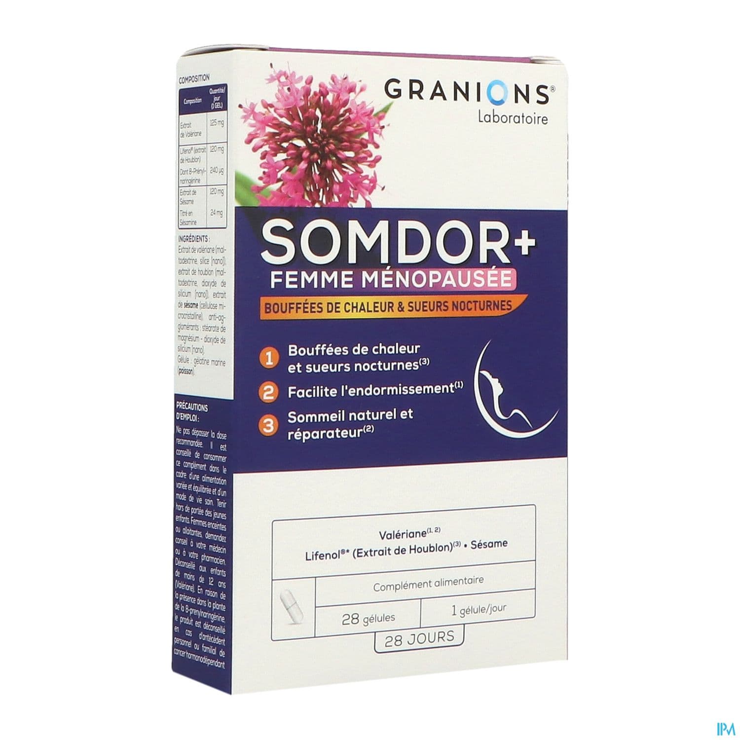 GRANIONS SOMDOR+FEM MENOP GELUL 28 — Pharmacie aux enfants