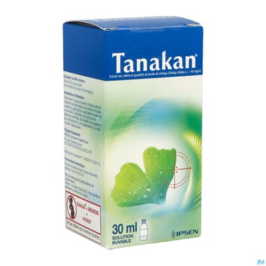 Tanakan 40mg/ml Solution Buvable 30ml