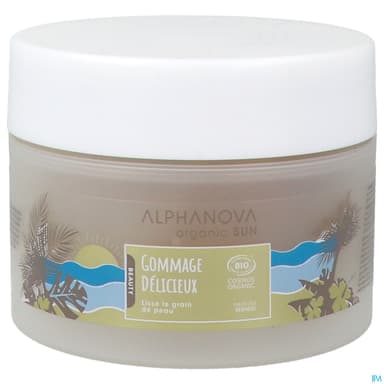 Alphanova Organic Sun Gommage Delicieux Parfum Monoi Bio 200ml
