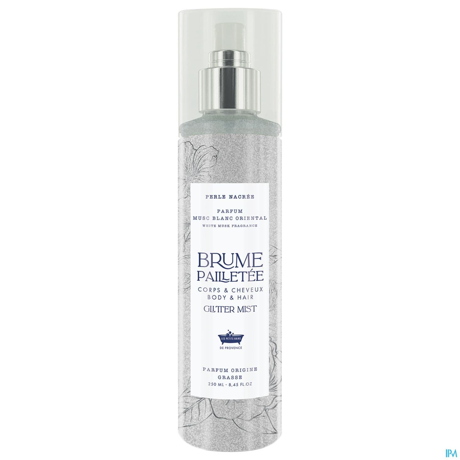 Les Petits Bains De Provence Brume Pailletee Perle Nacree Musc Blanc 250ml