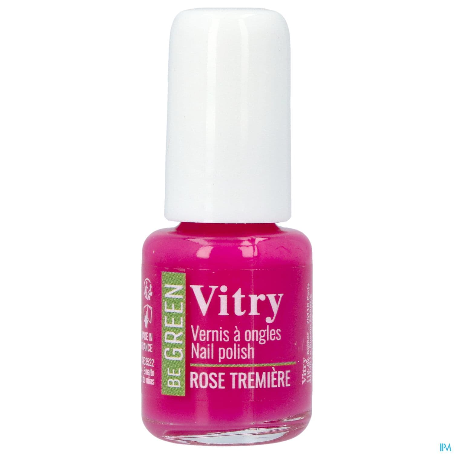 Vitry Be Green Vernis Ongles Rose Tremiere 6ml