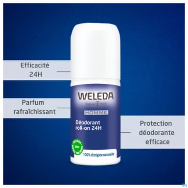 WELEDA HOM DEOD 24H ROLLON 50MLX2