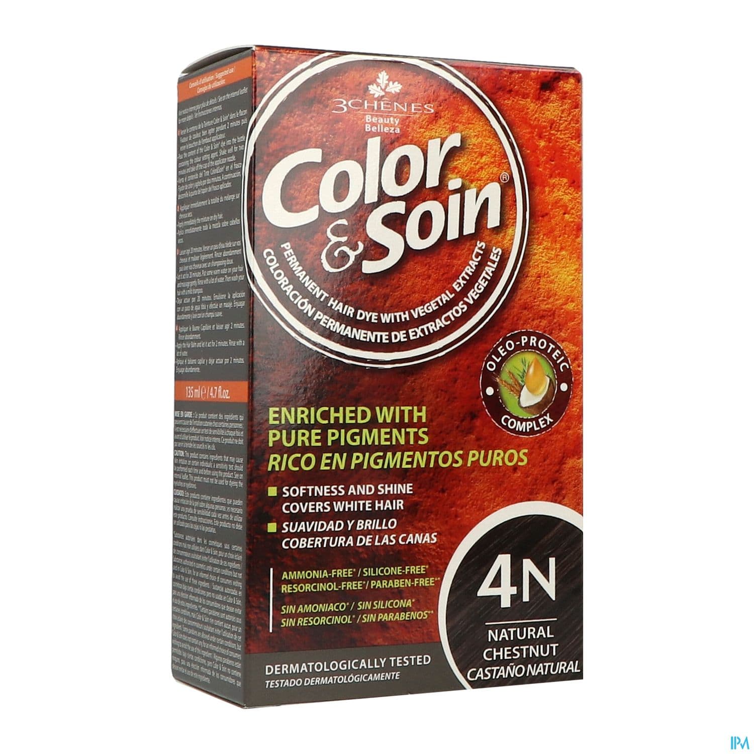 3 CHENES COLOR/SOIN CHAT NATUR 4N