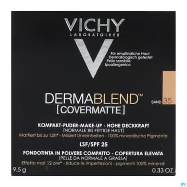 Vichy Fdt Dermablend Covermatte 35 9,5g