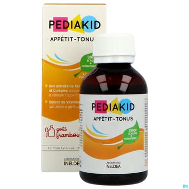 PEDIAKID APPETIT-TONUS SP FRAMBOISE FL/125ML
