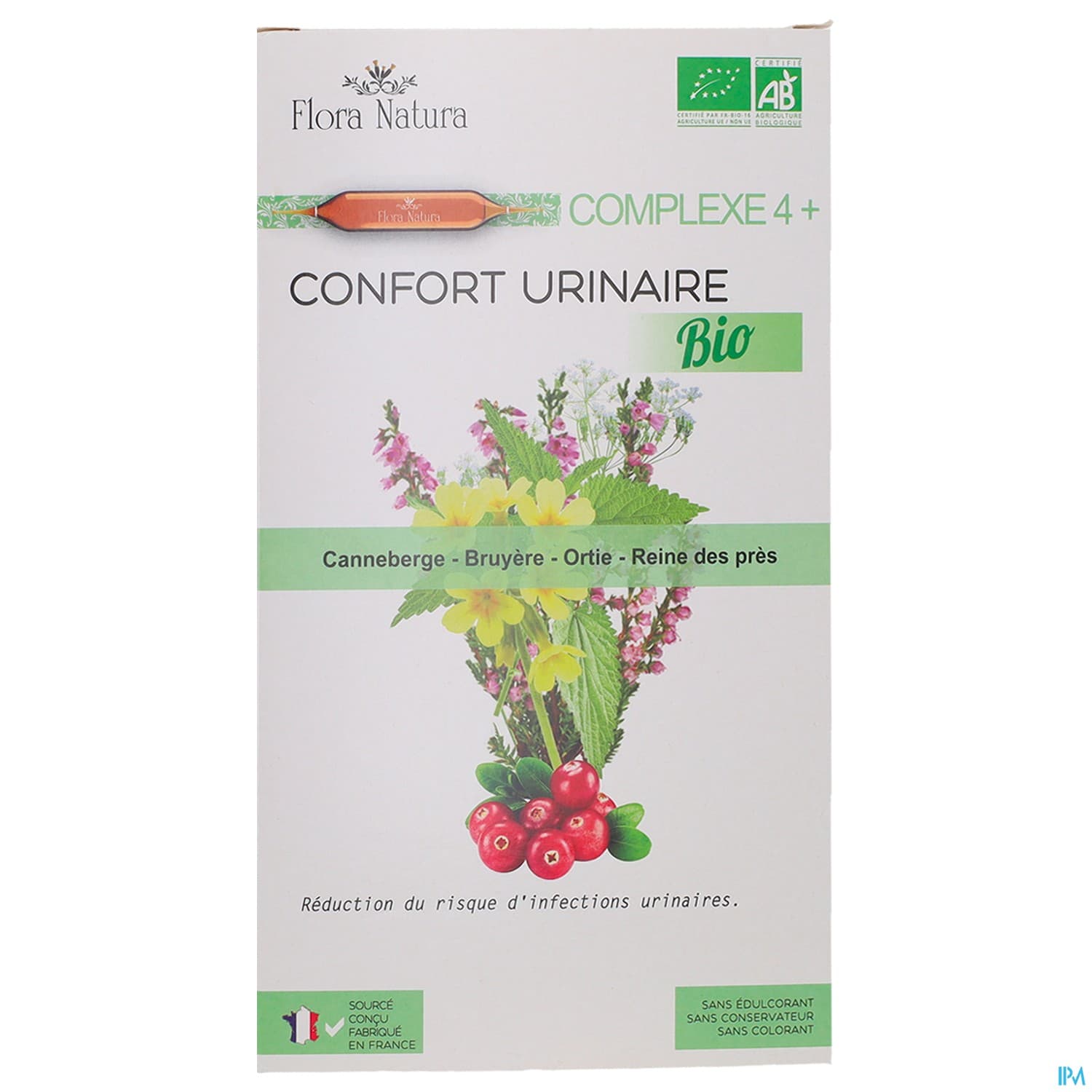 Flora Natura Complexe 4+ Confort Urinaire Bio Ampoule 20
