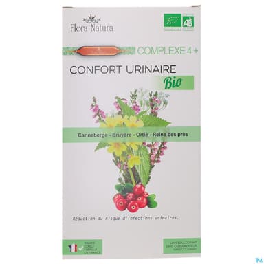 Flora Natura Complexe 4+ Confort Urinaire Bio Ampoule 20