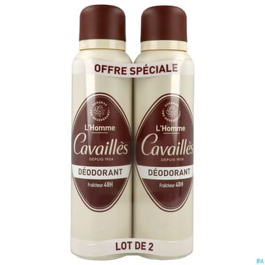 Roge Cavailles Deodorant Dermato 48h Homme Spray 50ml X2