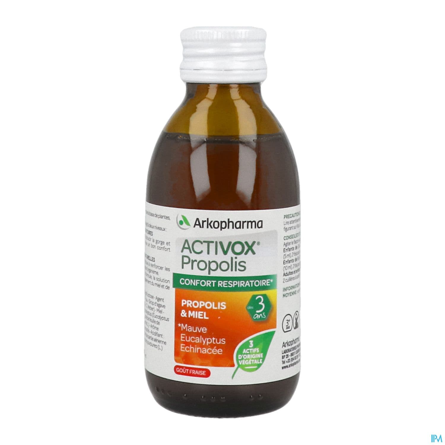 Arkopharma Activox Propolis Fraise Des 3 Ans Solution Buvable 140ml