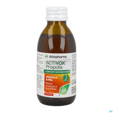 Arkopharma Activox Propolis Fraise Des 3 Ans Solution Buvable 140ml