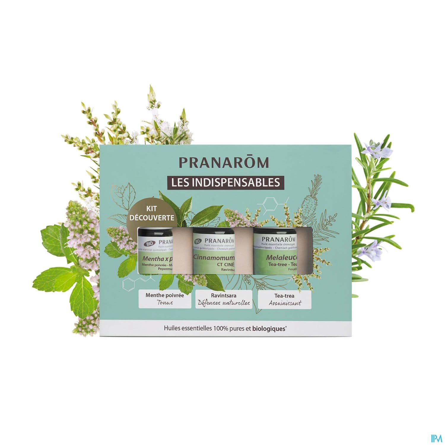 Pranarom Huile Essentielle Bio Coffret Indispensable 5ml X3