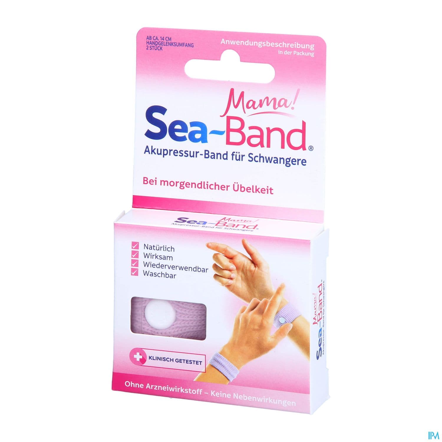 Seaband Bracelet Mama Antinausee Femme Enceinte Rose