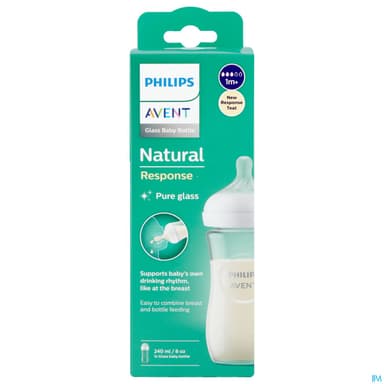 BIB AVENT NAT RESPONSE VERRE 240ML