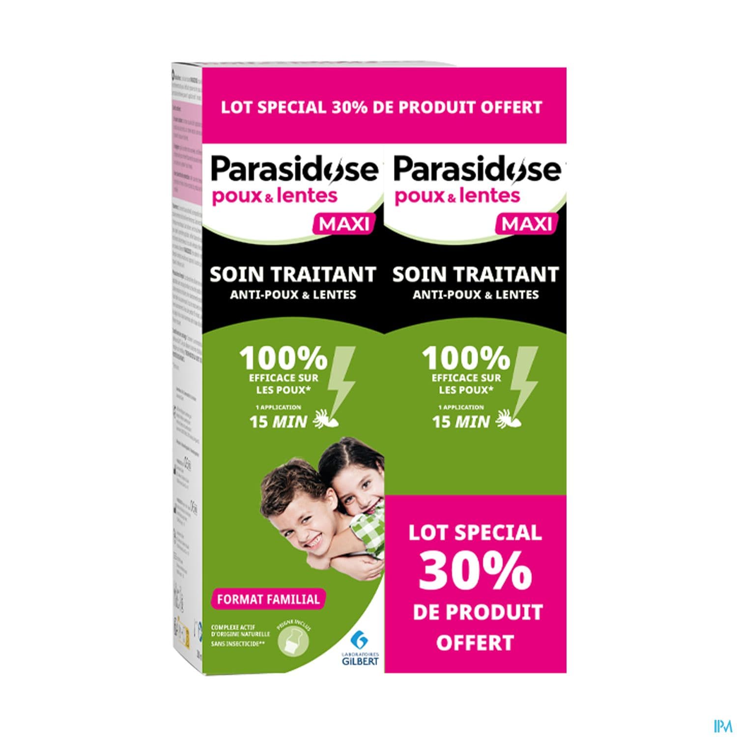 Laboratoires Gilbert Parasidose Poux Lot 2 Soins Traitants 200ml = -30%