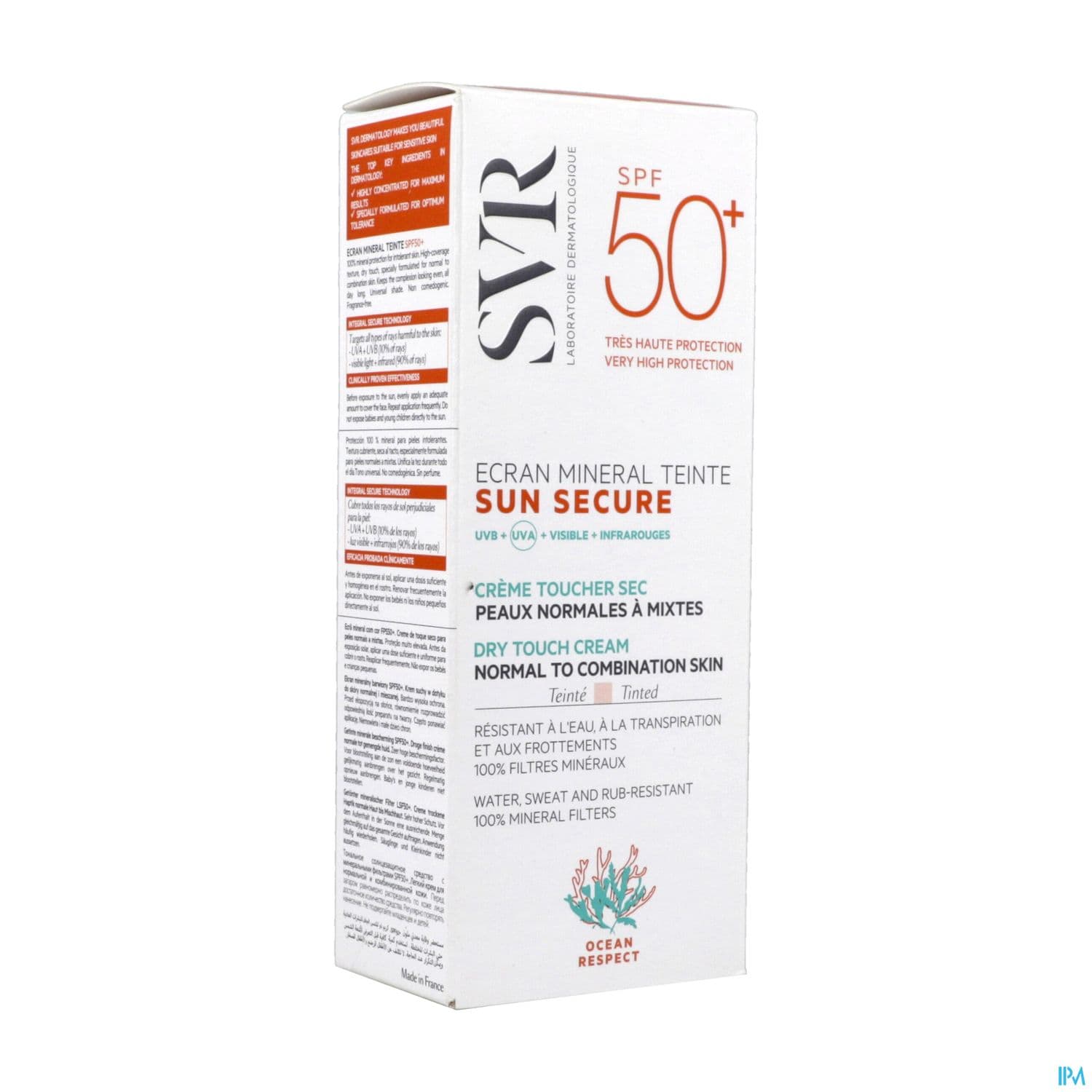 Sun Secure Mineral Teite Peau Normale Ip50+ 60ml