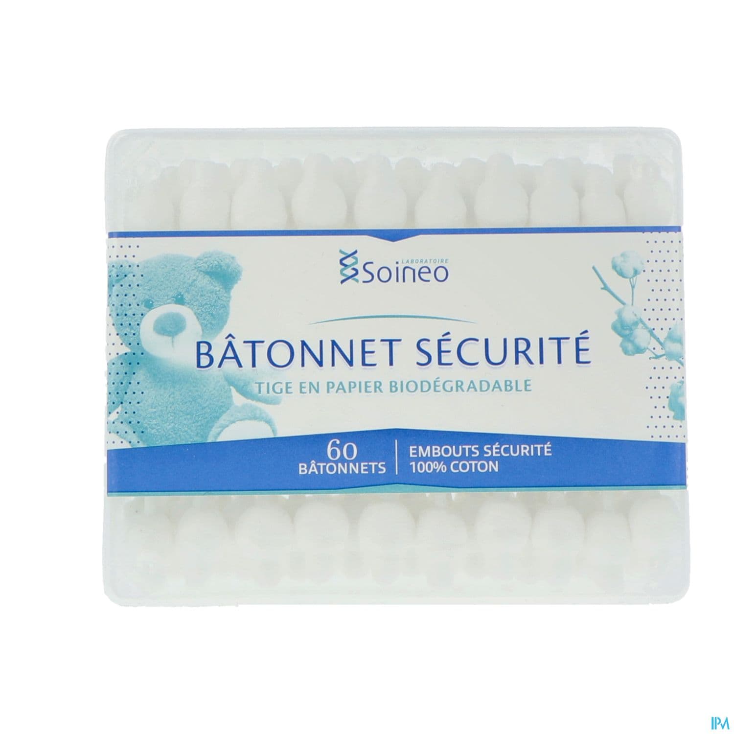SOINEO COTON TIGE SECURITE BTE 60