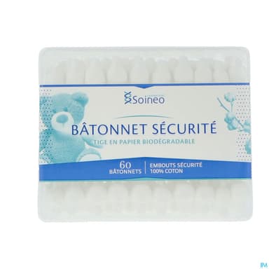 SOINEO COTON TIGE SECURITE BTE 60