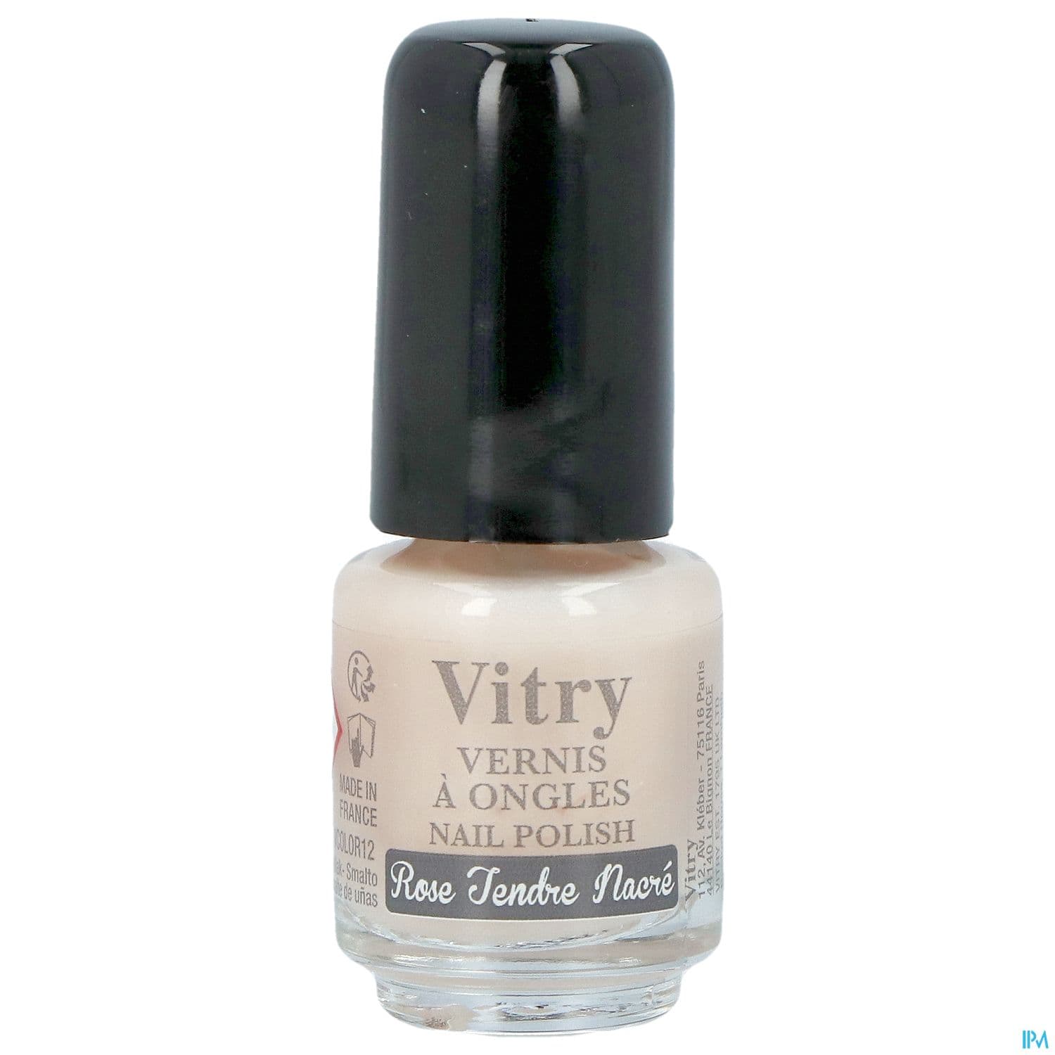Vitry Vernis Ongles Rose Tendre Nacre Mini 4ml