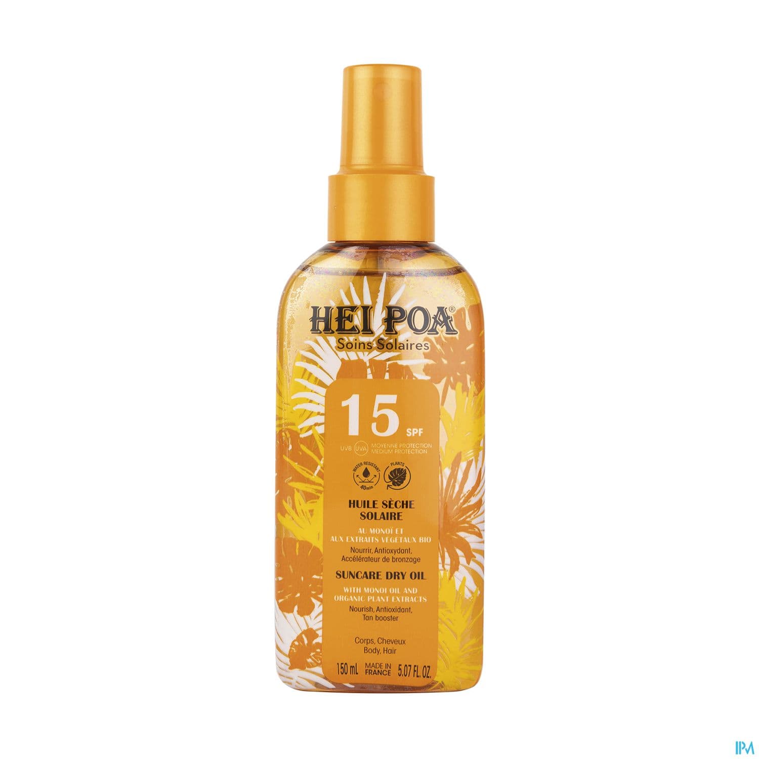 Hei Poa Huile Seche Solaire Spf15 Spray 150ml