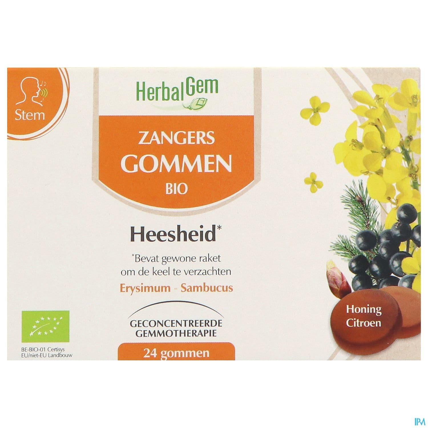 Herbalgem Chantres Voie Enrouee Gommes Bio 24