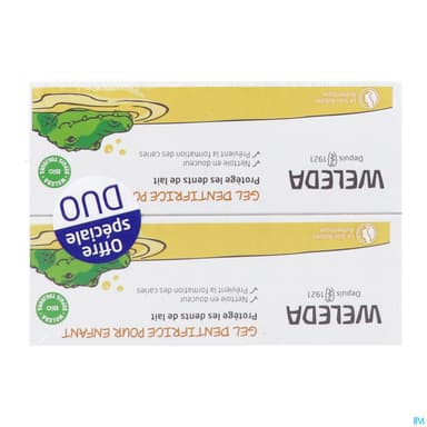 WELEDA DENTIFRICE GEL ENFANT DUO