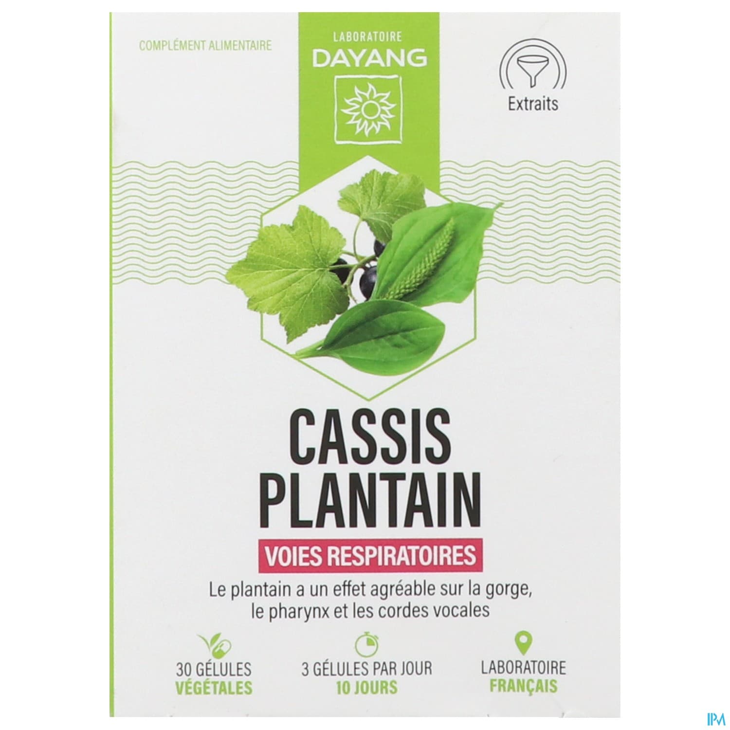 Dayang Cassis Plantain Gelule Vegetale 30