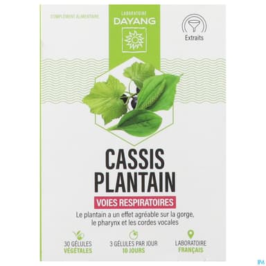 Dayang Cassis Plantain Gelule Vegetale 30