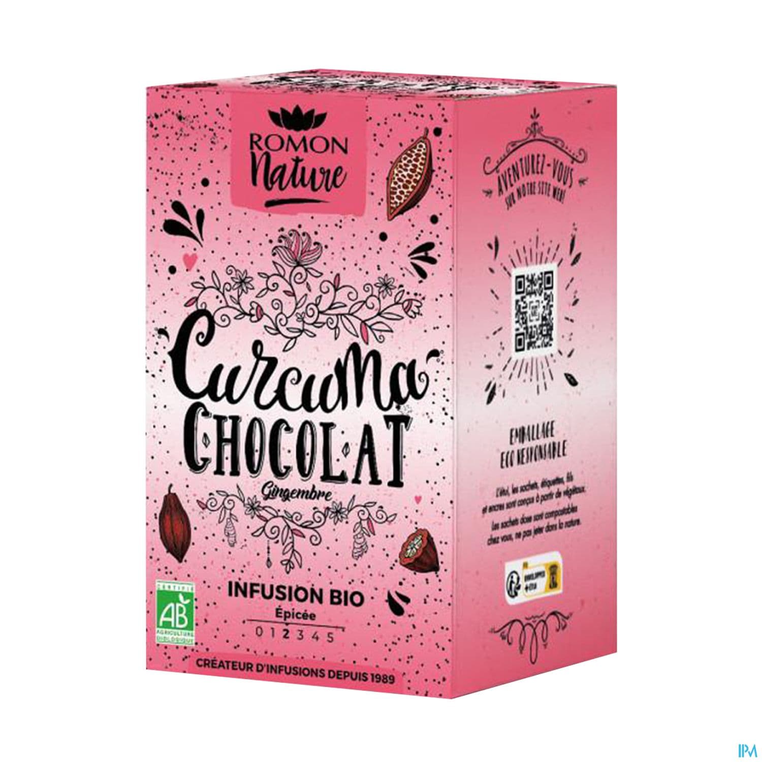 Romon Nature Tisane Plaisir Curcuma Chocolat Bio Infusette 1g7 16 — Pharmacie Malartic