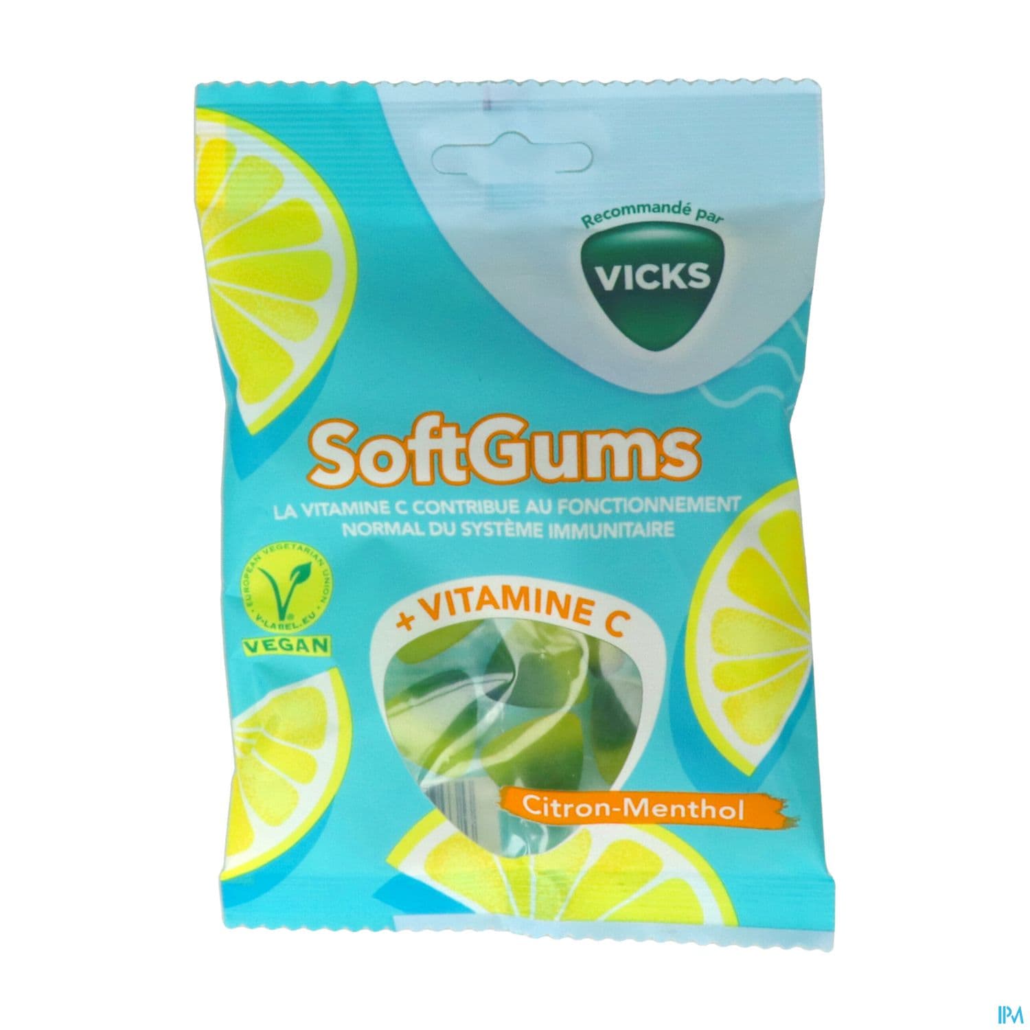 Vicks Bonbon Softgums + Vitamine C Citron Menthol 90g
