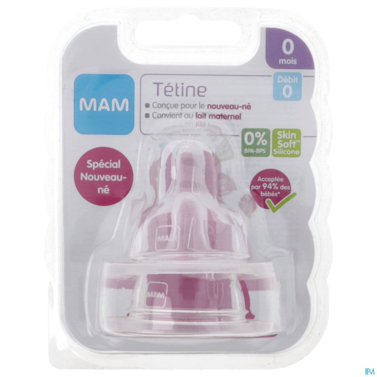 TETINE MAM SILK DEBIT 0 SILIC X2