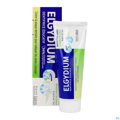 Elgydium Dentifrice Educatif Revelateur De Plaque Arome Pomme Fraiche 50ml