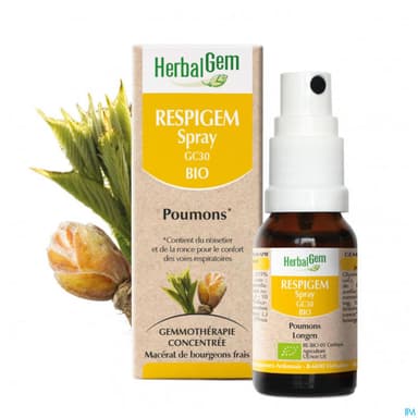 Herbalgem Respigem Gc30 Poumons Bio Spray 15ml