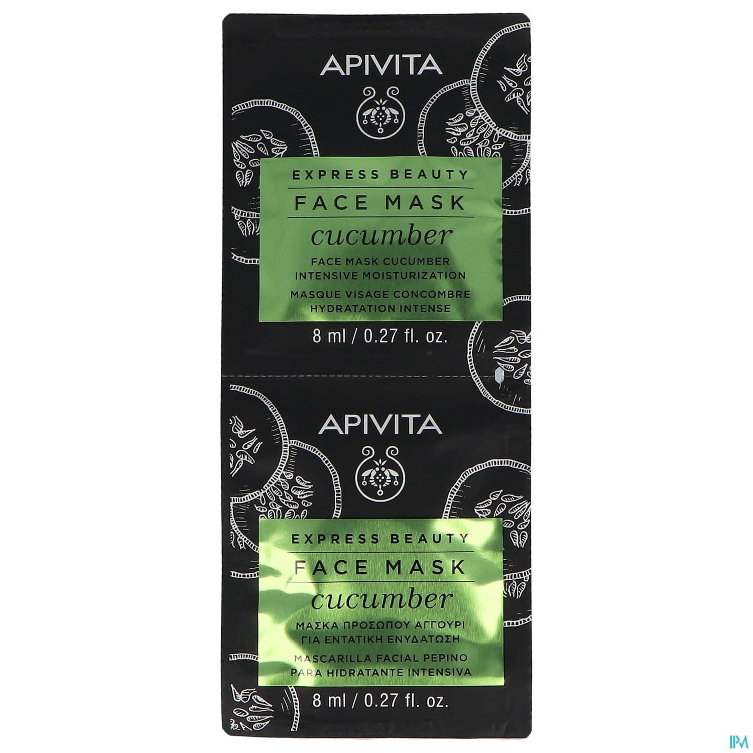 Apivita Masque Express Concombre 8ml X2