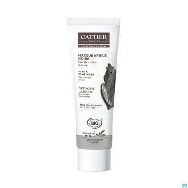 Cattier Masque Argile Noire Bio 100ml