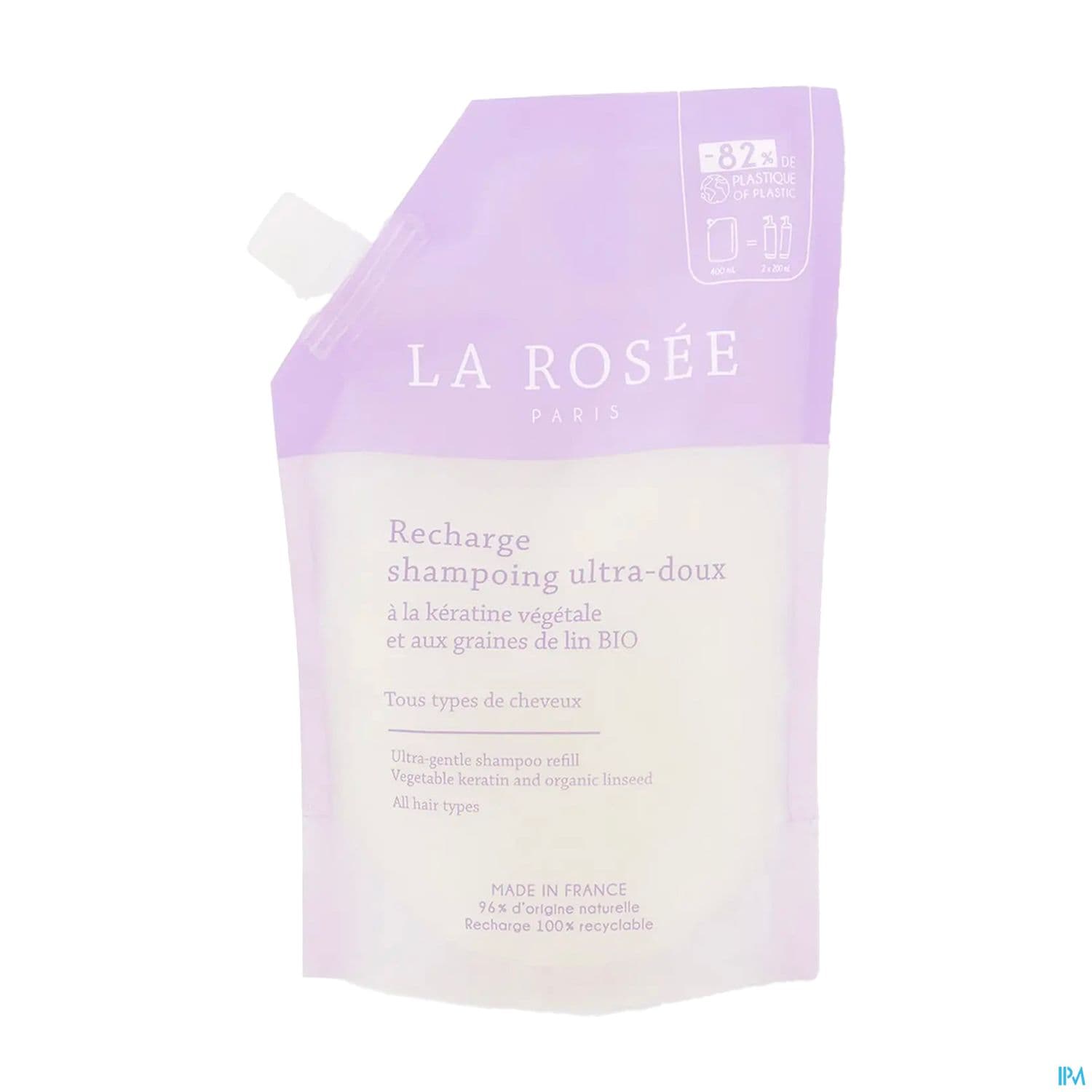 La Rosee Shampooing Ultra-doux Aux Graines De Lin Recharge 400ml