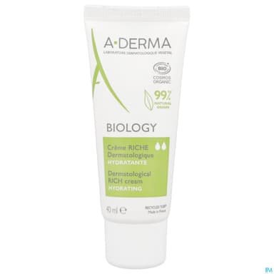 A-DERMA BIOLOGY CR RICH DERMA 40ML