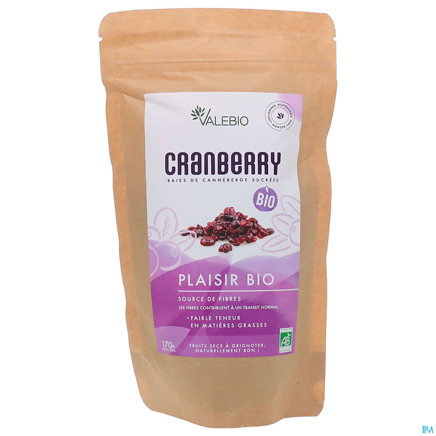 Valebio Super Fruits Cranberry Bio 170g